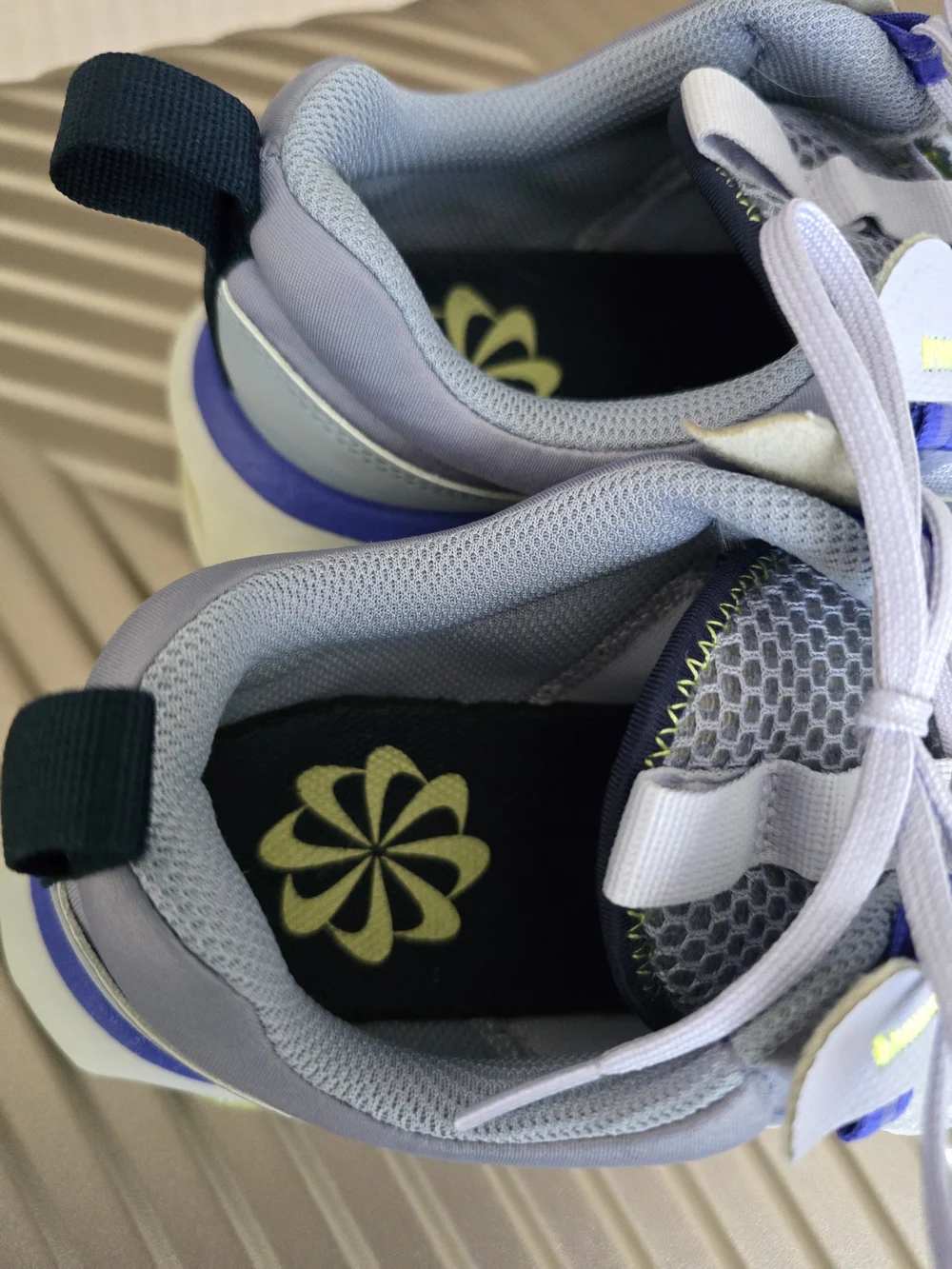 Nike Navy, Light Gray & Neon Yellow Running Sneakers